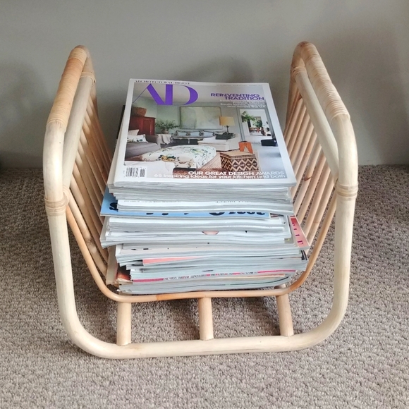 IKEA Accents Ikea Buskbo Rattan Magazine Holder Poshmark